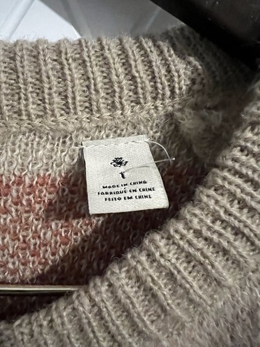 Maison Scotch Women’s Mohair Wool Aztec Jumper Small Boho 8 10 12 Oversized - Picture 6 of 9