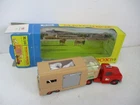 Matchbox Lesney King-Size K-18 Articulated Horse Box- GRAY rear interior, boxed