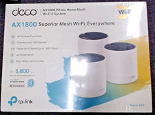 TP-Link Deco X20 AX1800 Mesh Wi-Fi 6 System   3 Pack Sealed Box