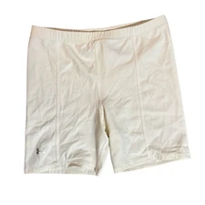 Under Armour Women's Cream White Shorts Volleyball Compression- Size L