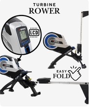 York Fitness Ultimate Turbine Rowing Machine with Monitor
