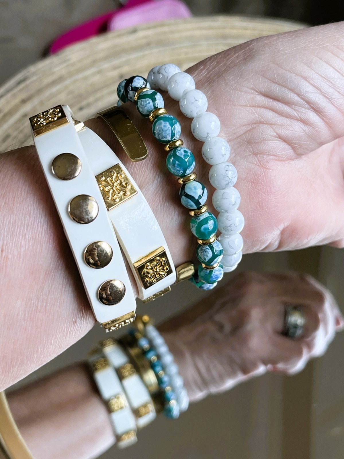 Rustic Cuff Stackable Mixable Bracelet Sets - image 9