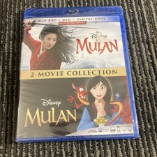 Mulan 2 Movie Collection (Blu-ray/DVD/Digitals) Disney New And Sealed!!