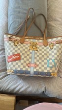 Louis Vuitton limitiert Neverfull Azur Summer Trunks MM Mehrfarbig Canvas