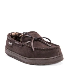 MUK LUKS Paul Printed Berber Suede Moccasin Men's Slipper