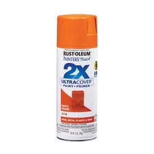 Rust-Oleum 314753 Satin Rustic Orange Oil Based Fast Drying Spray Paint 12 oz.