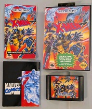 X-Men Sega Genesis 1993 CIB Complete Box Manual Poster Special Edition Marvel