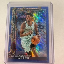 Brandon Miller 2025-26 Topps Holiday Blue Metallic Glitter - Charlotte Hornets