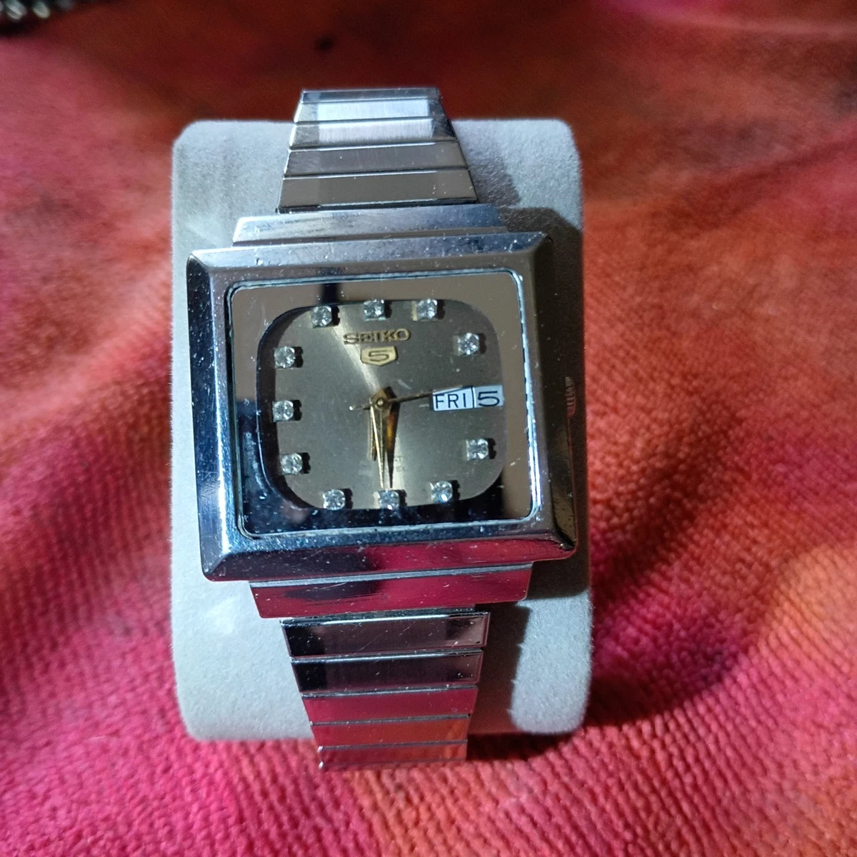 SEIKO セイコー 5 オートマチック　デイデイト　スクエア　4D2048 Seiko 5 Mechanical (Automatic) Square Wristwatches for sale - eBay