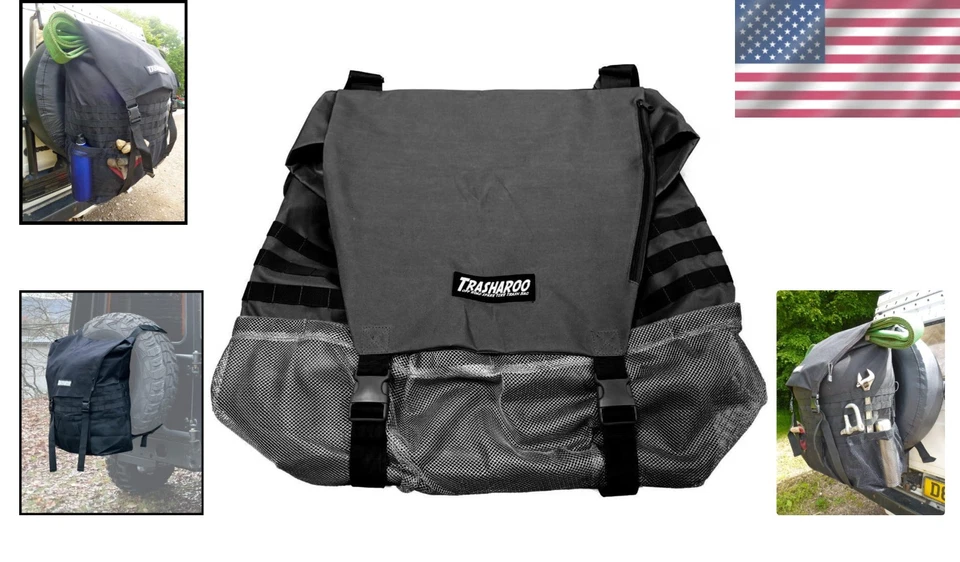 Bolsa de basura para neumáticos de repuesto de alta resistencia - Gran capacidad de 50 libras para aventuras al aire libre Foto 2 de 4