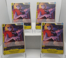 Victoria Cindry Playset - OP14-109 x4 - The Azure Sea's Seven - One Piece TCG