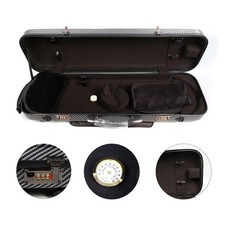 Carbon Fiber Violin Case 4/4 Size with Code lock And Music Sheet Bag Lightweight