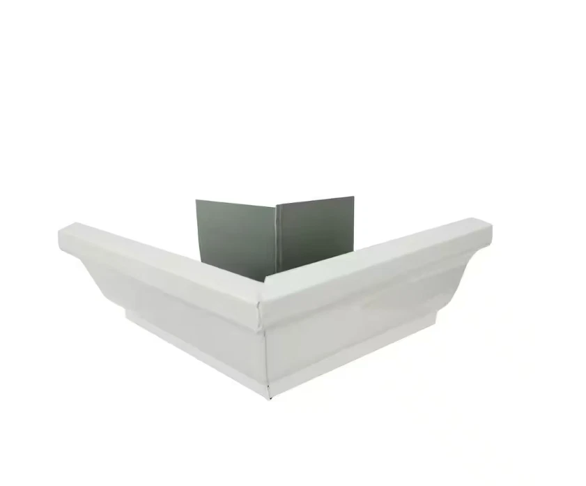 5 pulgadas. inglete de canalón exterior estilo K de aluminio blanco alto brillo 80° (lote de 20) Foto 2 de 4