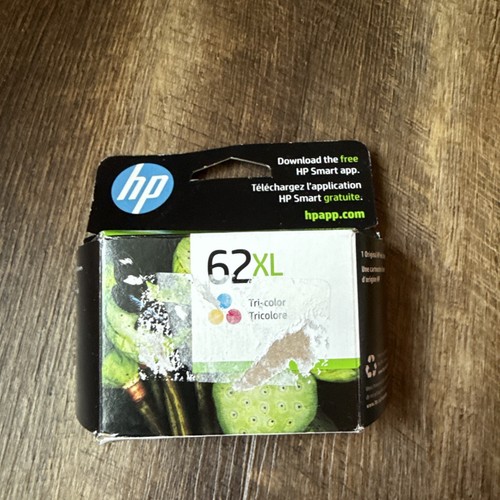 NEU VERSIEGELT - Original HP 62XL (C2P07AN) Tri Color Druckertinte Ablaufdatum 04/2026
