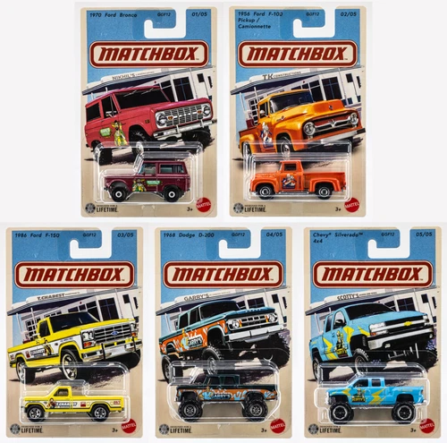 2026 Matchbox Truck Series Complete 5-Model Set | Ford | Dodge | Chevrolet | FSC