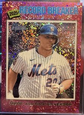 2026 Topps Heritage-Record Breakers Pink Sparkle Pete Alonso #232 New York Mets 