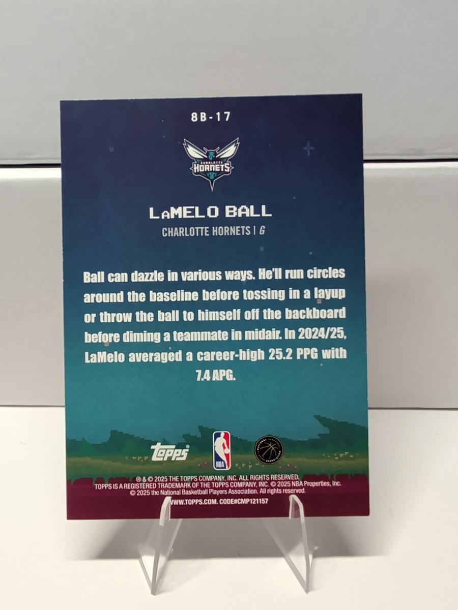 LaMelo Ball 2025-26 Topps Basketball #8B-17 8-Bit Ballers