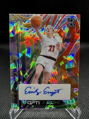 2022-23 Leaf Optichrome Emily Engstler Rainbow Cracked Ice Auto /3 #BA-EE1