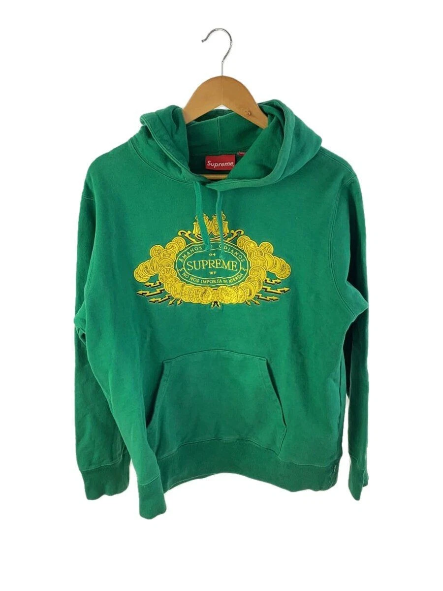 Sweat à capuche Supreme LOVE or HATE S coton vert occasion