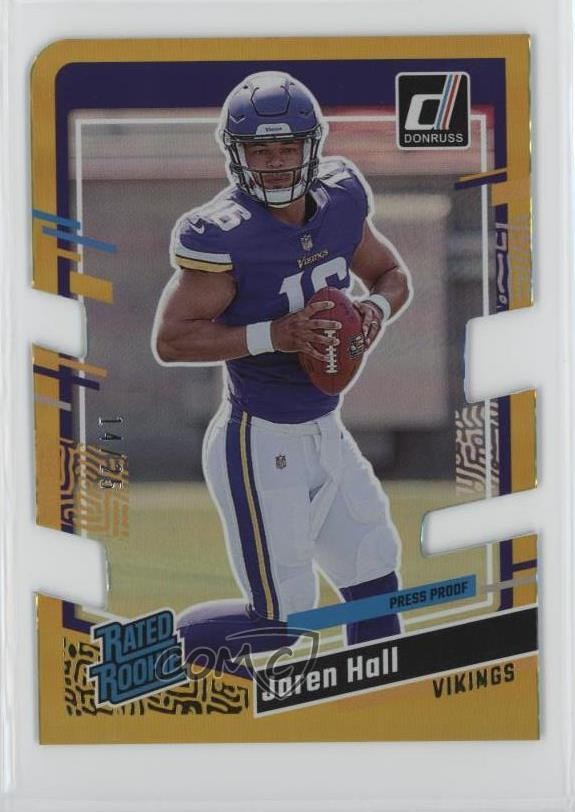 2023 Donruss Rated Press Proof Gold Die-Cut 14/25 Jaren Hall #367 Rookie RC 0jm6