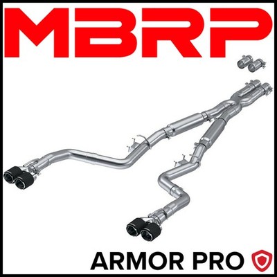 MBRP S71133CF Armor Pro 3'' Cat Back Exhaust fits 2015-2023 Dodge Challenger 5.7L