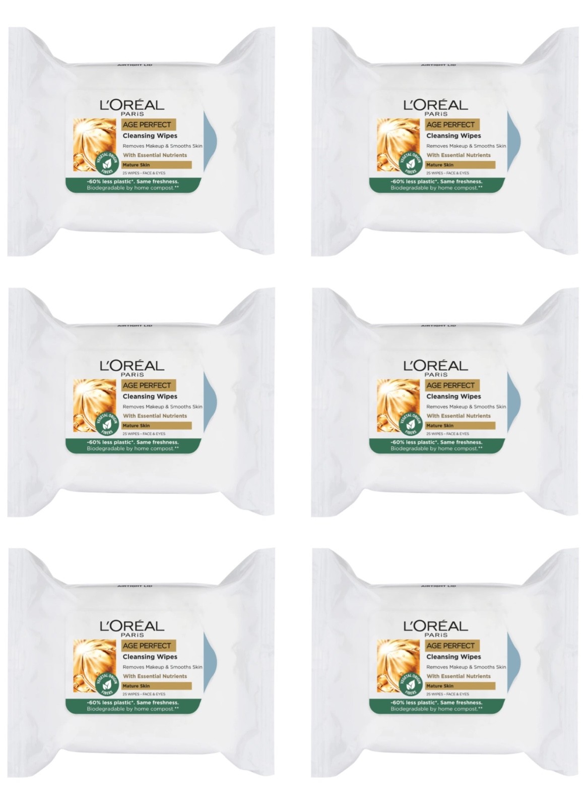 L'Oreal Age Perfect Cleansing Wipes (8 x 25) **only £4.49/unit**  Pharmacy Stock - Image 8