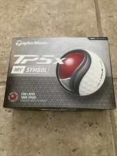 NEW 2025 TaylorMade TP5x My Symbol Golf Balls - 4 Dozen White