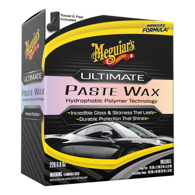 Meguiars G210608 Ultimate Paste Wax Long-Lasting Easy to Use Synthetic Wax, 8 oz