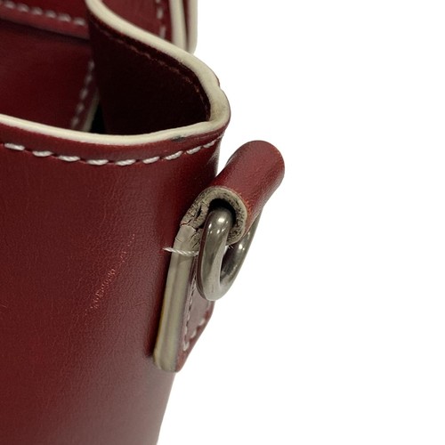 Auth CELINE Luggage Nano Shopper - Red Leather Handbag - Picture 18 of 20
