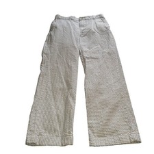 Vineyard Vines Boys Size 8 Adj Waist Seersucker Breaker Pant Blue Striped Preppy