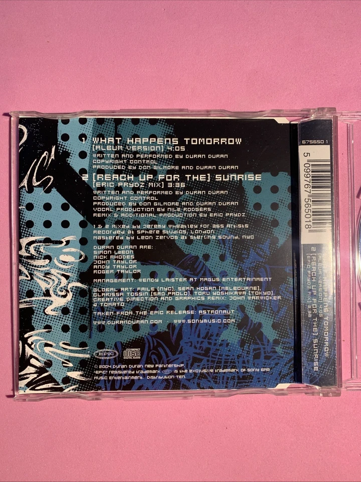 Duran Duran - What Happens Tomorrow [CD1] (CD, 2004) 2 TRK Single *V RARE* NM Foto 2 de 4