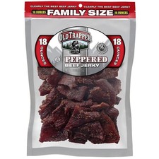 Old Trapper Old Fashioned Peppered Beef Jerky Family Size 18 Oz EXP 2/2028