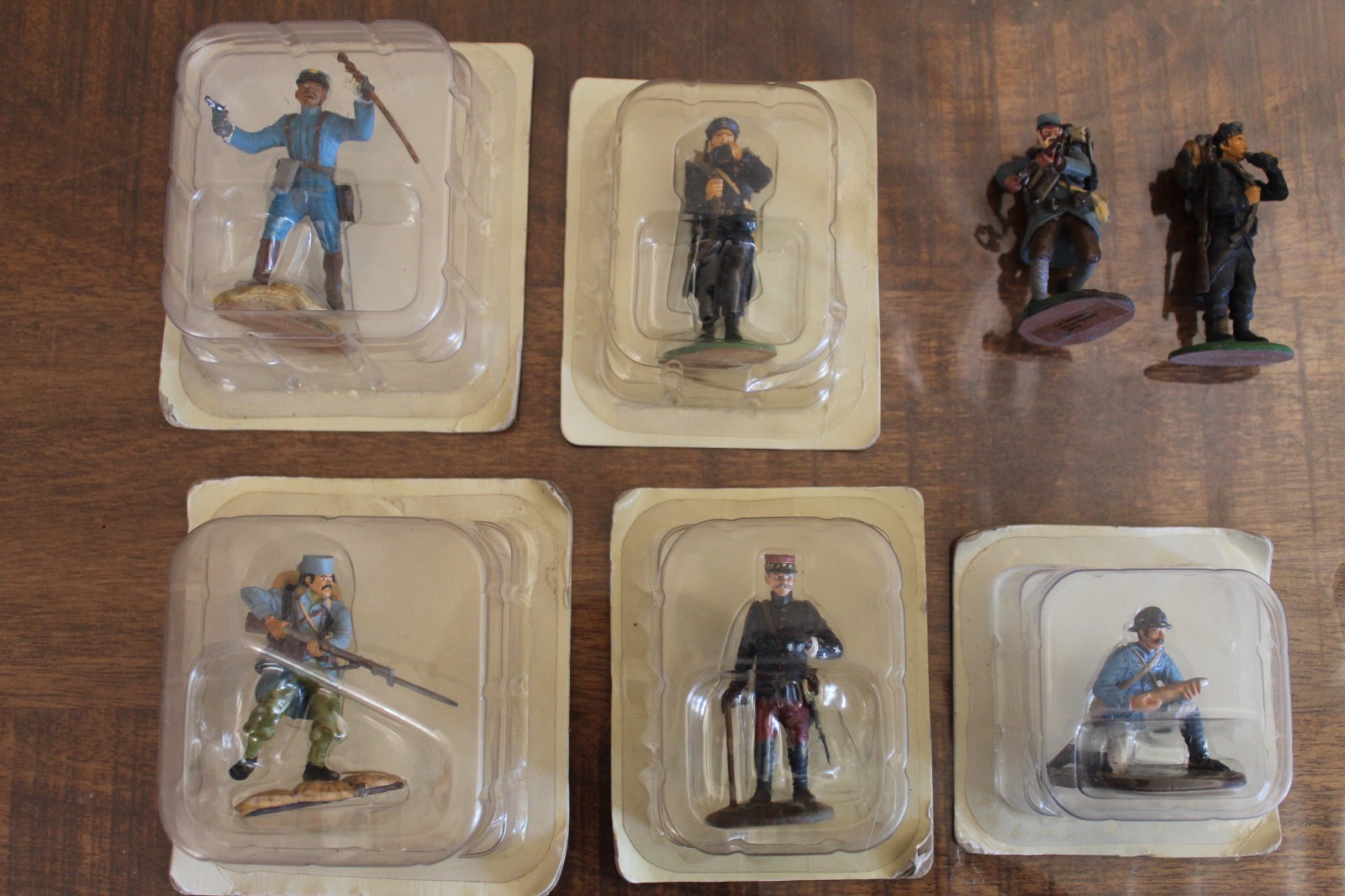 Figurines de luxe en plomb 14-18 Starlux Atlas lot de 7 pièces de haute précision