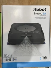 NEW IROBOT BRAAVA JET M6 (6012) ULTIMATE ROBOT MOP - WI-FI CONNECTED - BLACK