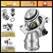 Engine Coolant Thermostat Housing Assembly & Sensor for 2005-2011 Mercedes Model