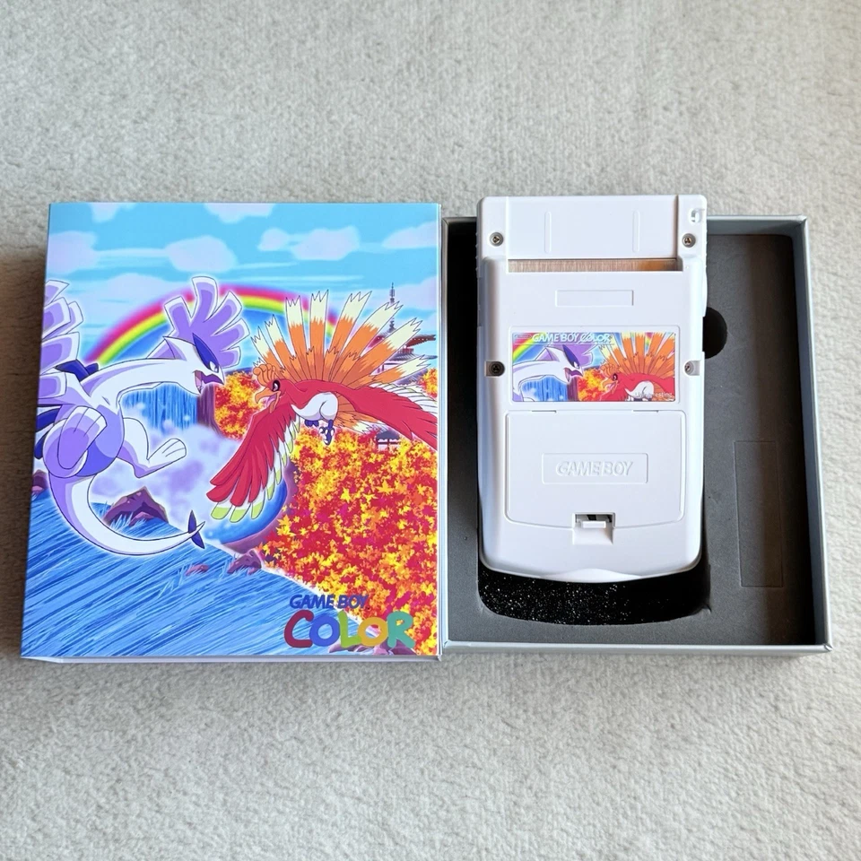 NINTENDO GAME BOY COLOR - IPS V3 - POKÉMON LUGIA E  HO-OH - MENÙ OSD - NUOVO - Immagine 3 di 4