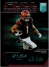 2024 Panini Donruss Elite Full Throttle Pink Ja'Marr Chase 9 Cincinnati Bengals
