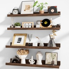 Picture Ledge Shelf,24 inch Long Floating Shelves for Wall Set of 4,Picture S...
