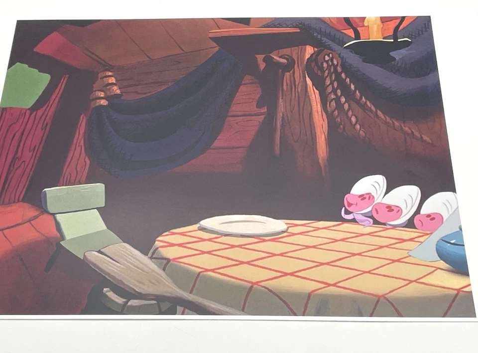 Alicia en el País de las Maravillas Morsa Producción Celda Walt Disney Original Giclee Fondo Foto 2 de 2