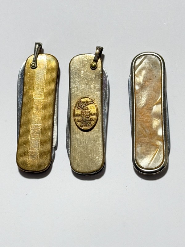 Lot of 3 USA Pocket Knives - Ambassador - Anvil