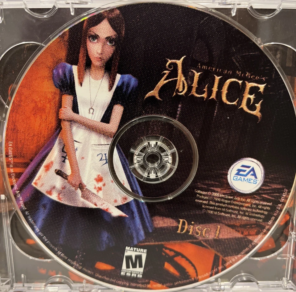 AMERICAN MCGEE’S ALICE PC CD-ROM 2-DISC SET W/ KEY CODE 2000 ELECTRONIC ARTS - Image 4 of 4