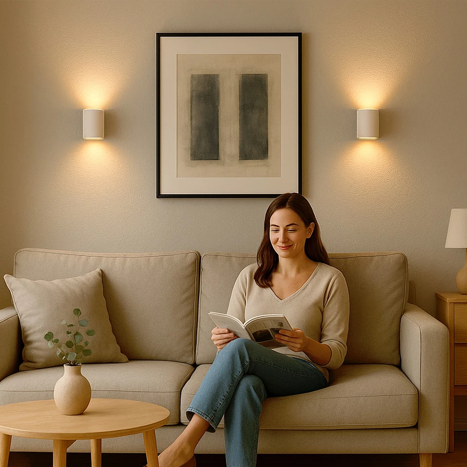 4x wall lamp Tuani wall spotlight white with LED G9 lamp dimmable 3W warm white construction - Image 2 of 4