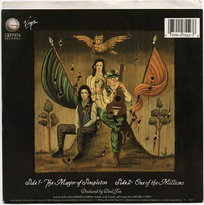 ◾️89年大ヒット名曲■XTC ■Mayer Of Simpleton ■12in XTC THE MAYOR OF SIMPLETON 12