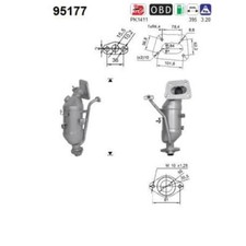 AS 95177 Katalysator für Toyota Yaris P13 P21 PA1 PH1 Aygo B4