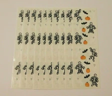 Mrs. Grossman's Stickers Lot of 10 Strips ~Halloween Things~ Skeleton 2012