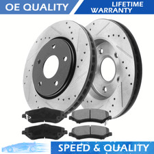 345mm Front Drilled Brake Rotors Brake Pads for Chrysler 300 Dodge Challenger