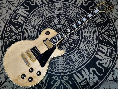 Used 1970-1973 Gibson Les Paul Custom Refinish Natural Wood Top 4.54kg W/HSC