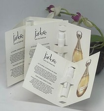 4x Dior J'Adore Eau De Parfum Spray - .03 fl oz/ 1 ml Vial in Card - New