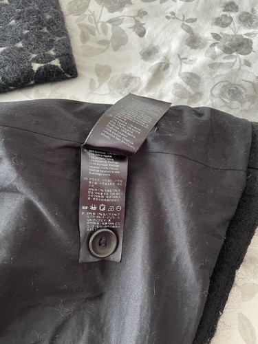 OSKA Swing Coat Jacquard Mohair/Alpaca/Wool Blend Black Dots, 4, UK 14-16 - Picture 15 of 15