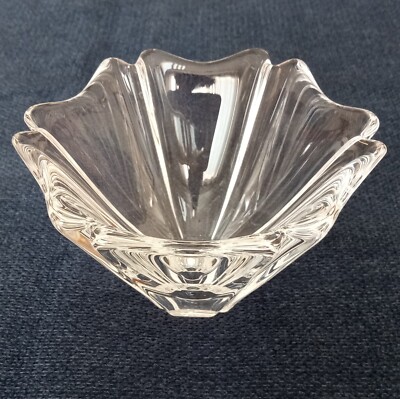 Orrefors - Vintage ''Orion'' Art Glass Crystal Bowl Signed